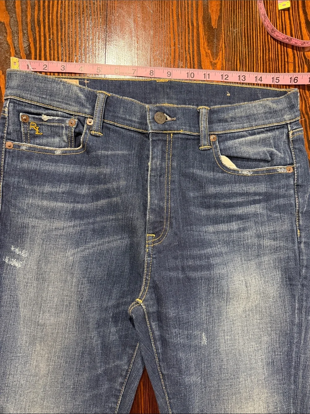 Ralph Lauren Tompkins Dark Blue Skinny Jeans size 31
